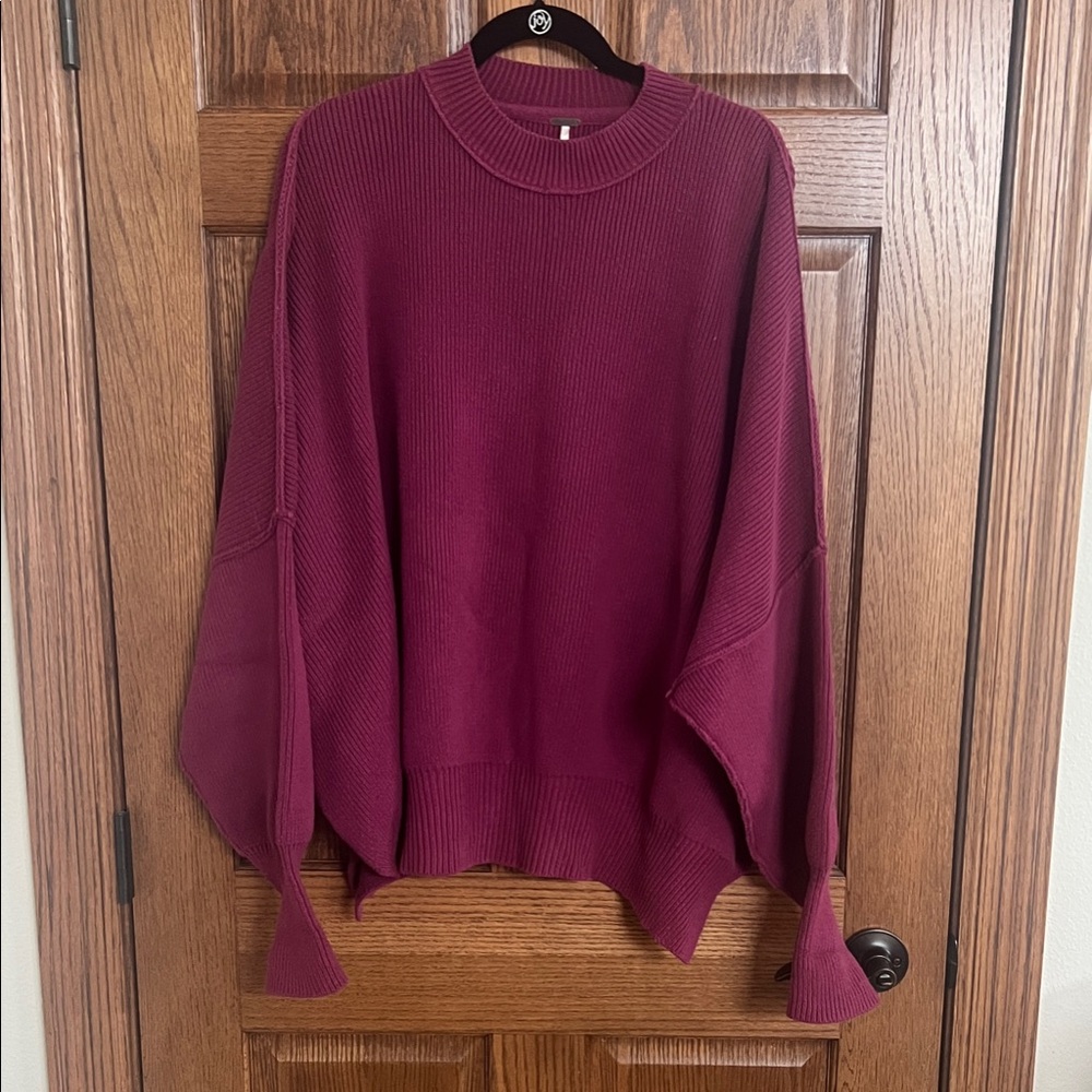 Free People Berry Crew Neck Sweater